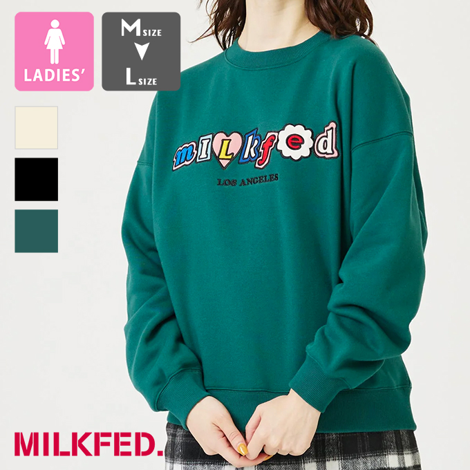 MILKFED. ミルクフェド PATCH SWEATSHIRT MILKFED. パッチ スウェット