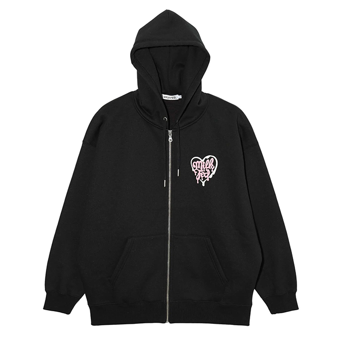 MILKFED. ミルクフェド MELTY HEART ZIP UP HOODIE MILKFED. メルティーハート ジップアップ フーディー パーカー 103234012016 / 2023AW｜jeansstation｜08