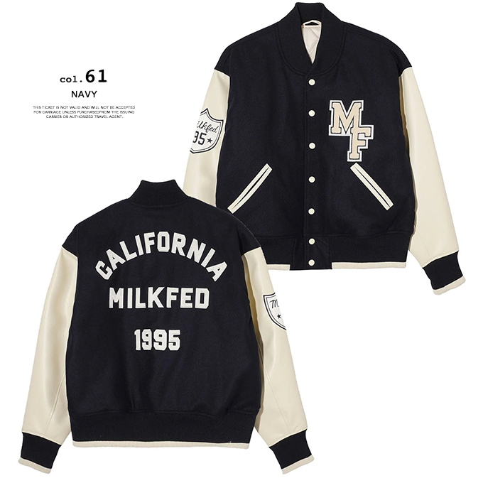 MILKFED.（ミルクフェド） VARSITY JACKET MILKFED. バーシティ
