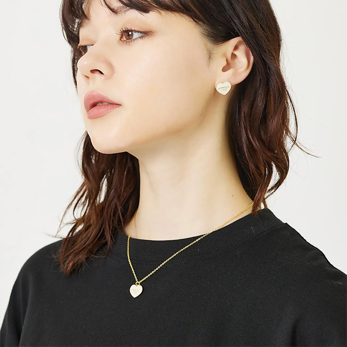 MILKFED.（ミルクフェド） HEART LOGO NECKLACE MILKFED. ハート ロゴ 