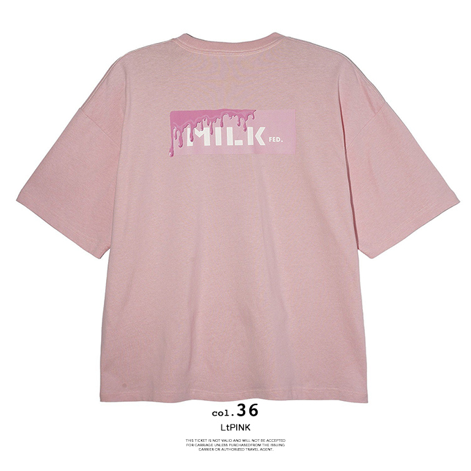MILKFED.（ミルクフェド） MELT BAR WIDE S/S TEE メルト バー ロゴ
