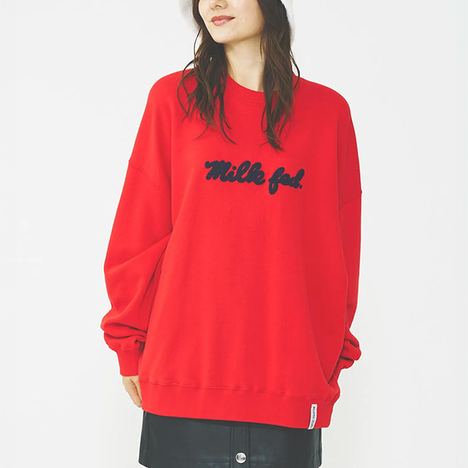 MILKFED.（ミルクフェド） ICING LOGO BASIC SWEAT TOP アイシング 