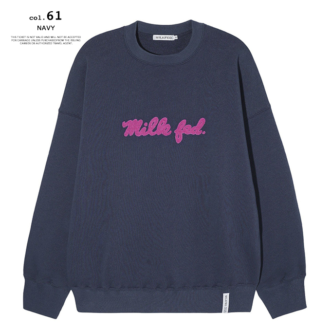 MILKFED.（ミルクフェド） ICING LOGO BASIC SWEAT TOP アイシング 