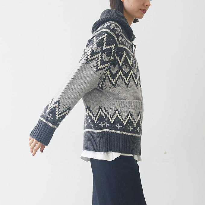 MILKFED.（ミルクフェド） COWICHAN KNIT JACKET カウチン ニット