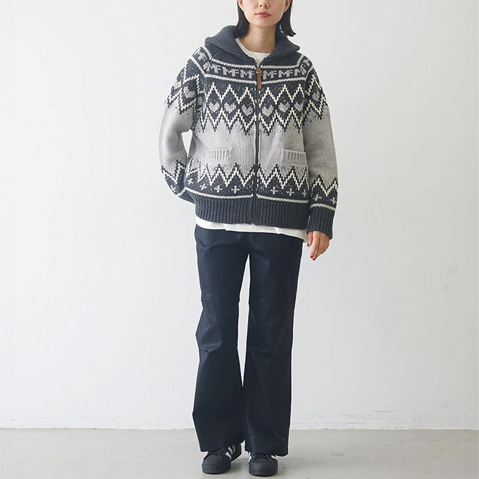 MILKFED. ミルクフェド COWICHAN KNIT JACKET カウチン ニット ジャケット 103244015002 / 2024AW MILKFED. ミルクフェド COWICHAN KNIT JACKET カウチン ニット