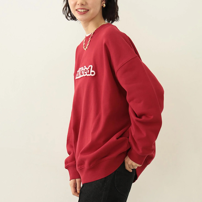 MILKFED.（ミルクフェド） COOPER LOGO WIDE CREW SWEAT TOP クーパー