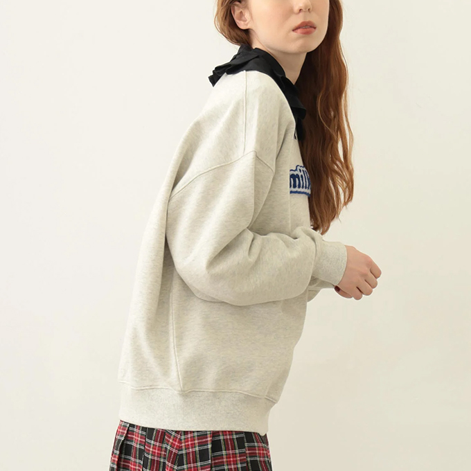 MILKFED.（ミルクフェド） COOPER LOGO WIDE CREW SWEAT TOP クーパー