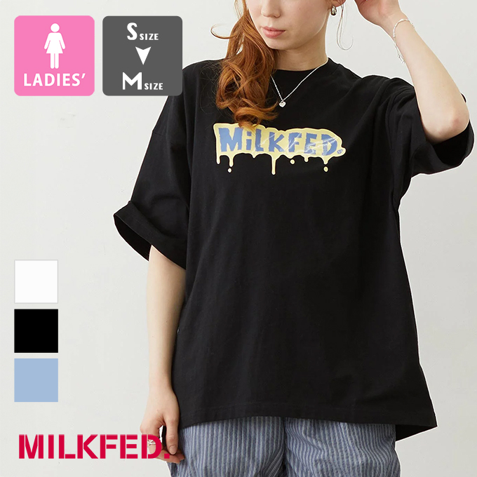MILKFED. �~���N�t�F�h MELT MILKFED. WIDE S/S TEE �����g �~���N�t�F�h ���C�h ����T�V���c 103262011007 / 2026SUMMER
