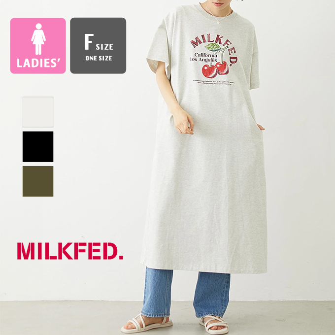 MILKFED.（ミルクフェド） RETRO CHERRY DRESS レトロ チェリー ドレス