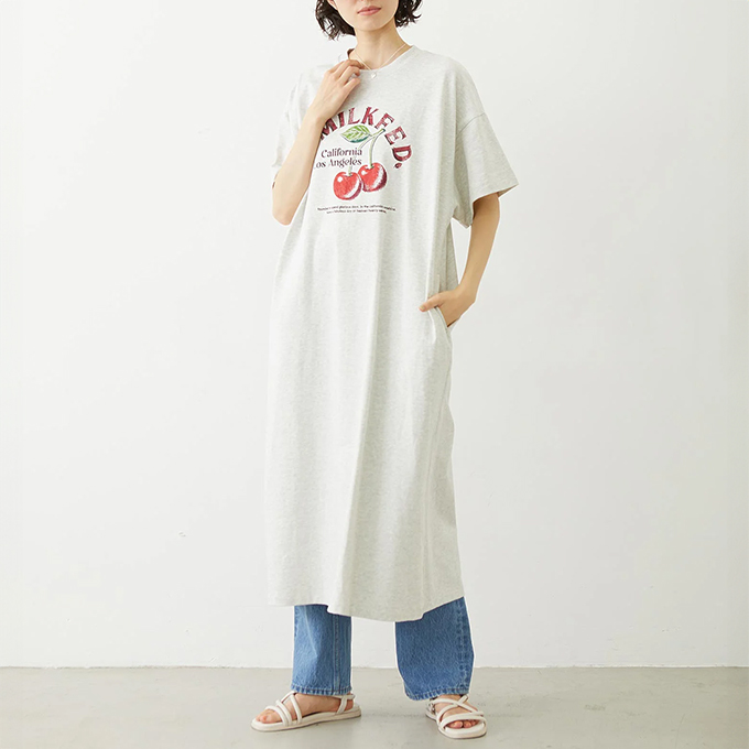 MILKFED.（ミルクフェド） RETRO CHERRY DRESS レトロ チェリー ドレス
