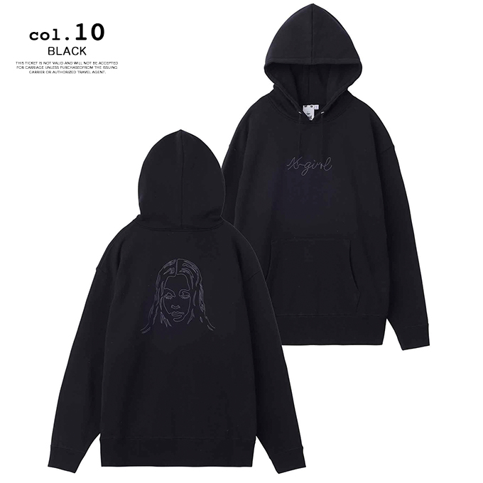 【SALE!!】 【 X-girl エックスガール 】 EMBROIDERED FACE SWEAT HOODIE X-girl エンブロイダード フェイス ロゴ スウェット パーカー 105224012013 / 22AW ※｜jeansstation｜10