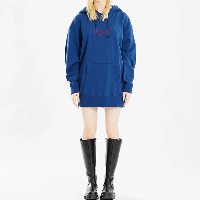 【SALE!!】 【 X-girl エックスガール 】 EMBROIDERED FACE SWEAT HOODIE X-girl エンブロイダード フェイス ロゴ スウェット パーカー 105224012013 / 22AW ※｜jeansstation｜03