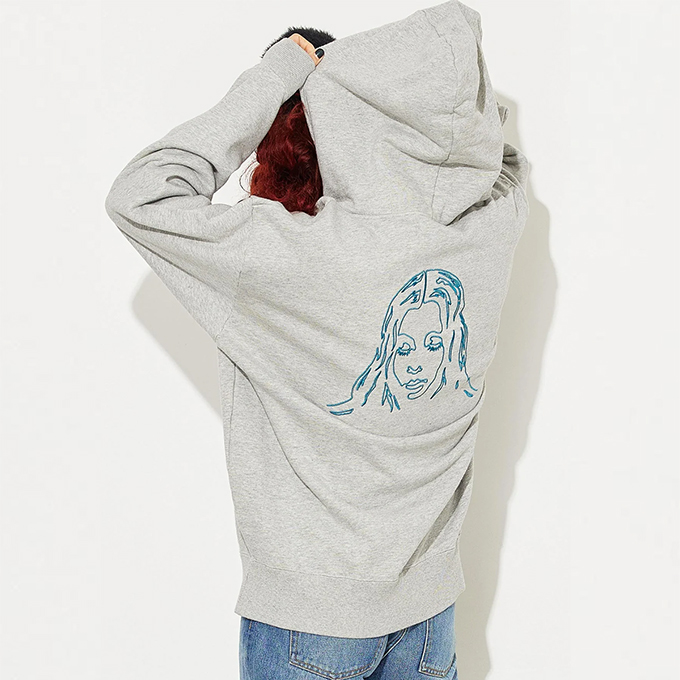 【SALE!!】 【 X-girl エックスガール 】 EMBROIDERED FACE SWEAT HOODIE X-girl エンブロイダード フェイス ロゴ スウェット パーカー 105224012013 / 22AW ※｜jeansstation｜08