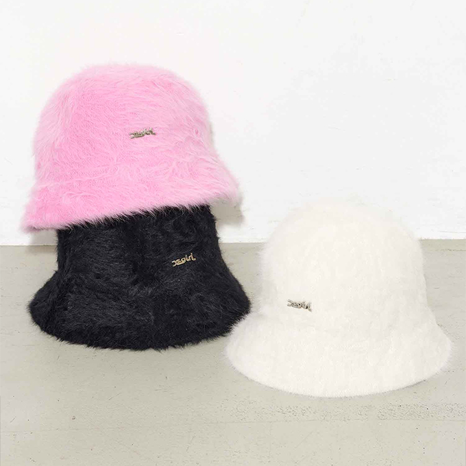 【 X-girl エックスガール 】 FEATHER YARN HAT X-girl フェザーヤーン ハット 105224051006 / 22AW ※｜jeansstation｜06