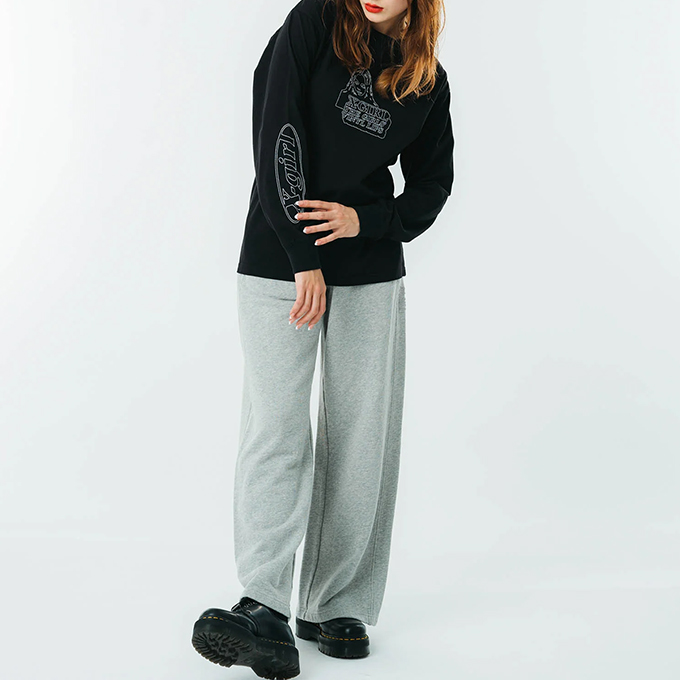【 X-girl エックスガール 】 FACE & LOGO STITCH L/S TEE X-girl フェイス ロゴ ステッチ 長袖Tシャツ 105231011001 / 23SPRING ※ X-girl 【 エックスガール 】 FACE & LOGO STITCH L/S TEE