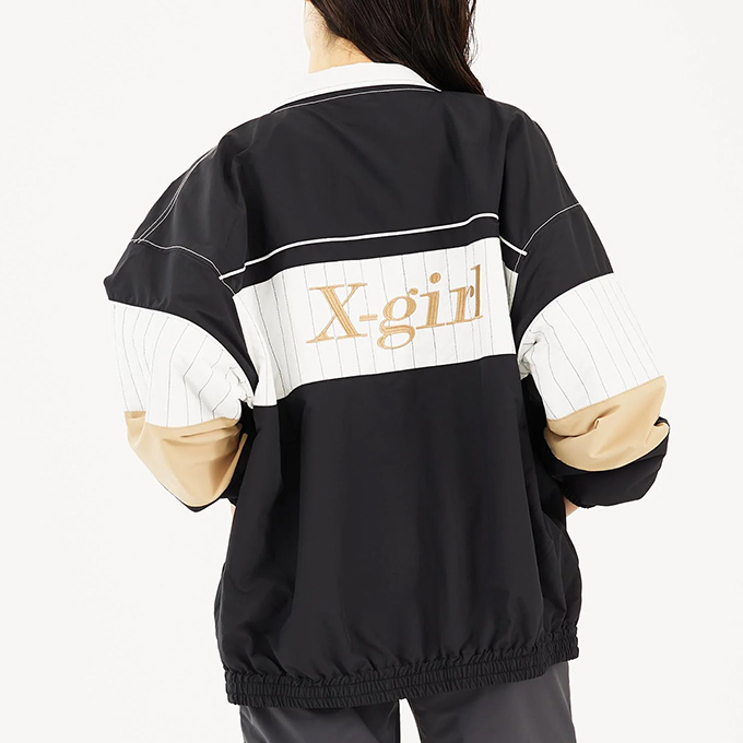 【 X-girl エックスガール 】 PANELED TRACK JACKET X-girl パネル トラック ジャケット 105231021001  / 23SPRING ※