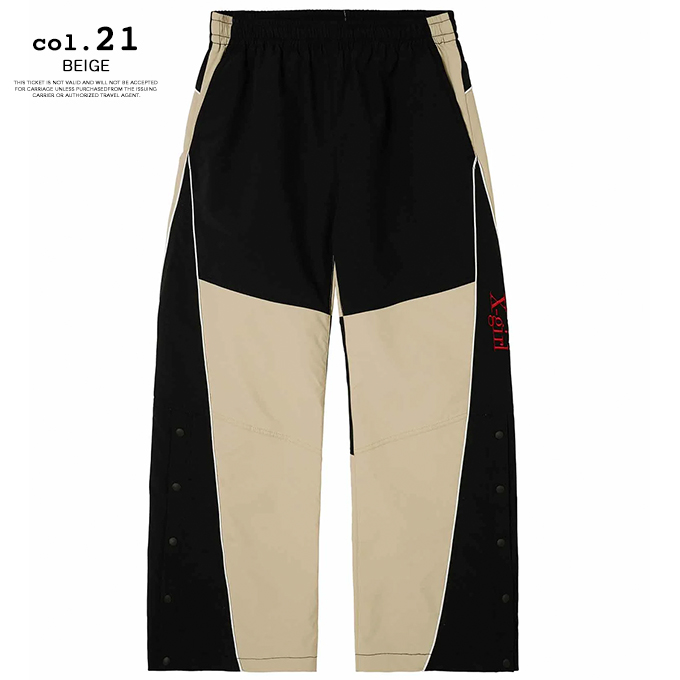 X-girl 【 エックスガール 】 BICOLOR TRACK PANTS バイカラー