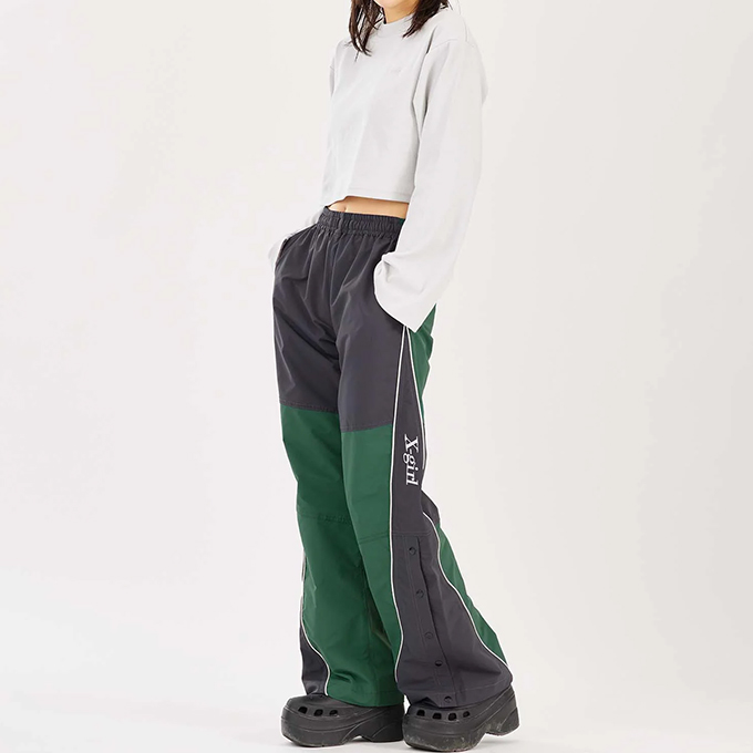 X-girl 【 エックスガール 】 BICOLOR TRACK PANTS バイカラー