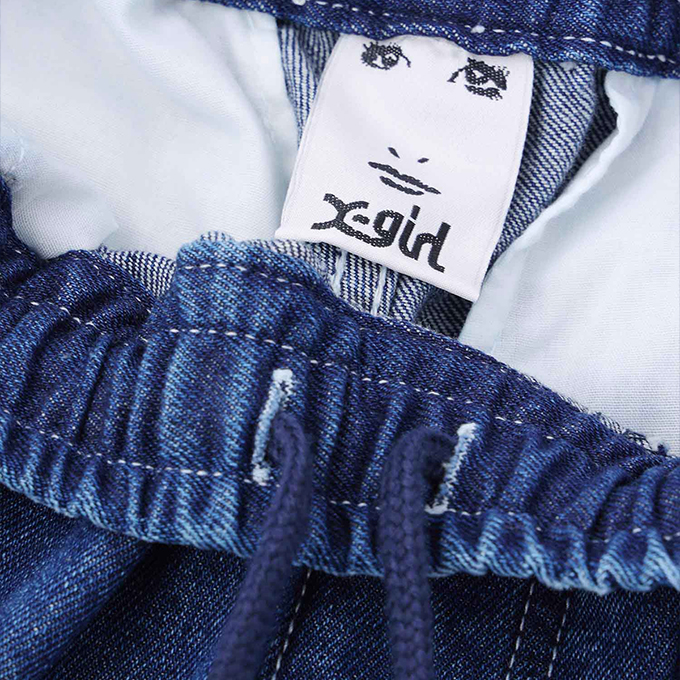 X-girl 【 エックスガール 】 DENIM EASY PANTS デニム イージー