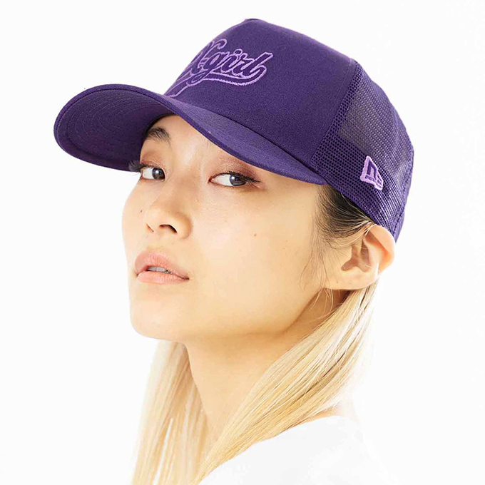 X-girl エックスガール X-girl × NEW ERA TRACKER CAP エックスガール ニューエラ コラボ トラッカーキャップ  105231051007 / 23SUMMER ※