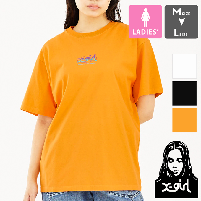 X-girl エックスガール HORIZON MILLS LOGO S/S TEE ホライズン