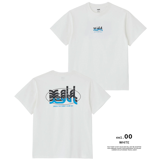 X-girl エックスガール HORIZON MILLS LOGO S/S TEE X-girl ホライズン ミルズ ロゴ Tシャツ 105232011005 / 23SS ※ 105232011005_16.jpg