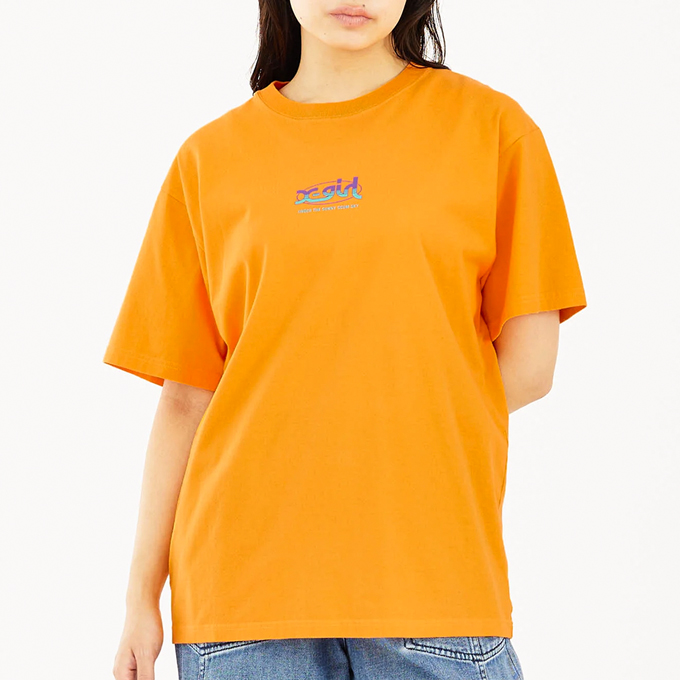 [エックスガール] カットソー THERMAL LS TOP レディース YELLOW S X-girl（エックスガール）の「THERMAL COMPACT HOODIE（パーカー