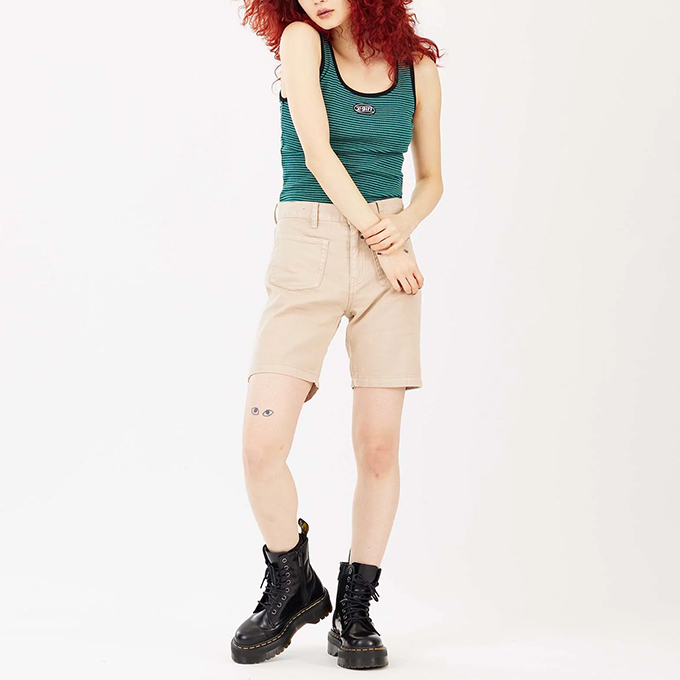 X-girl（エックスガール） OVAL LOGO TANK TOP X-girl オーバル ロゴ