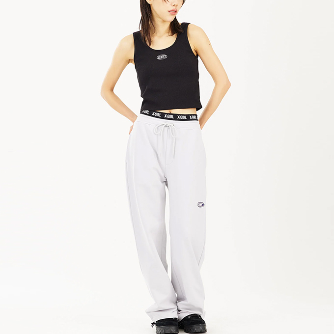 X-girl（エックスガール） OVAL LOGO TANK TOP X-girl オーバル ロゴ