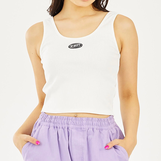 X-girl（エックスガール） OVAL LOGO TANK TOP X-girl オーバル ロゴ