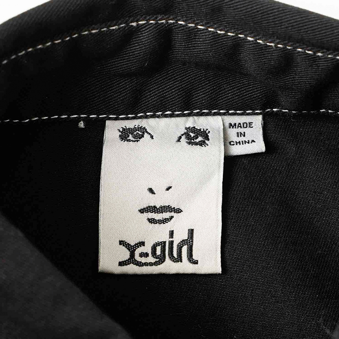 X-girl エックスガール FACE S/S SHIRT フェイス ロゴ 半袖