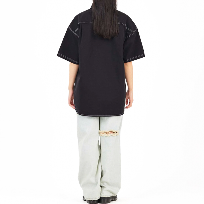 X-girl エックスガール FACE S/S SHIRT フェイス ロゴ 半袖