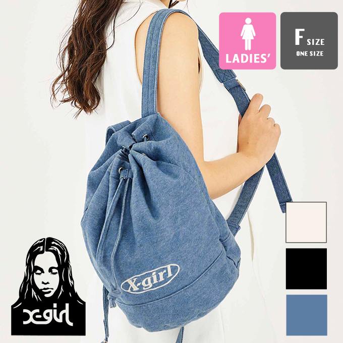 X-girl エックスガール MINI KNAPSACK ミニ ナップサック 巾着