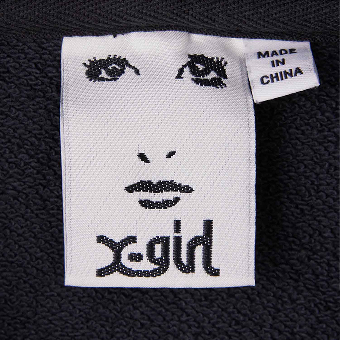 X-girl エックスガール SWEAT ZIP UP HOODIE グラフィック