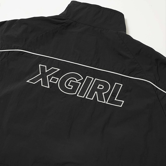 X-girl エックスガール CONTRAST PIPNG JACKET X-girl コントラスト 