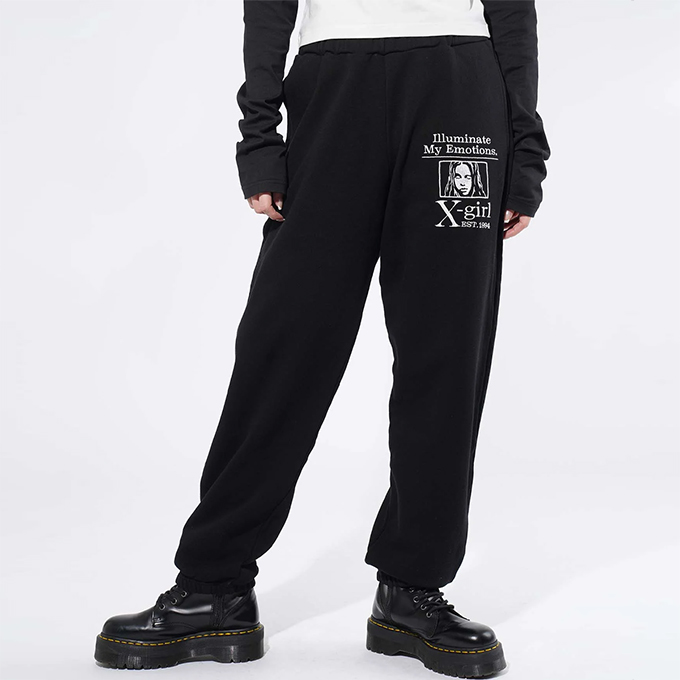 X-girl エックスガール MY EMOTIONS SWEAT PANTS X-girl マイエモーション スウェット パンツ  105233031020 / 2023AW ※