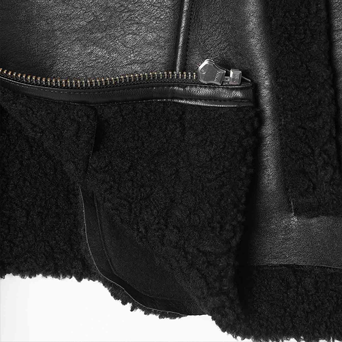 X-girl（エックスガール） 【SALE!!】 CROPPED FAUX MOUTON RIDER'S