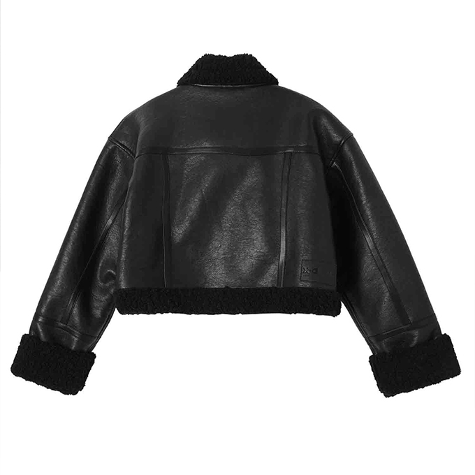 X-girl（エックスガール） 【SALE!!】 CROPPED FAUX MOUTON RIDER'S