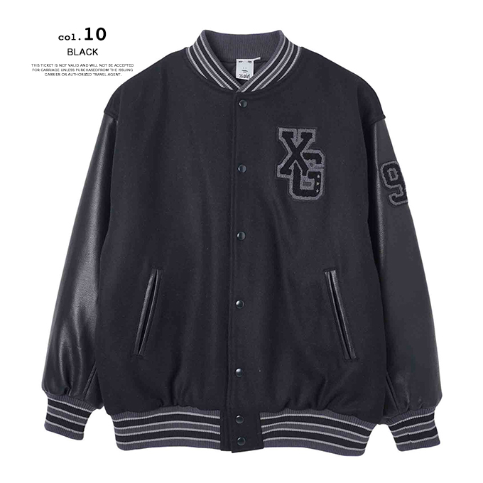 X-girl エックスガール COLLEGE LOGO STADIUM JUMPER X-girl カレッジ