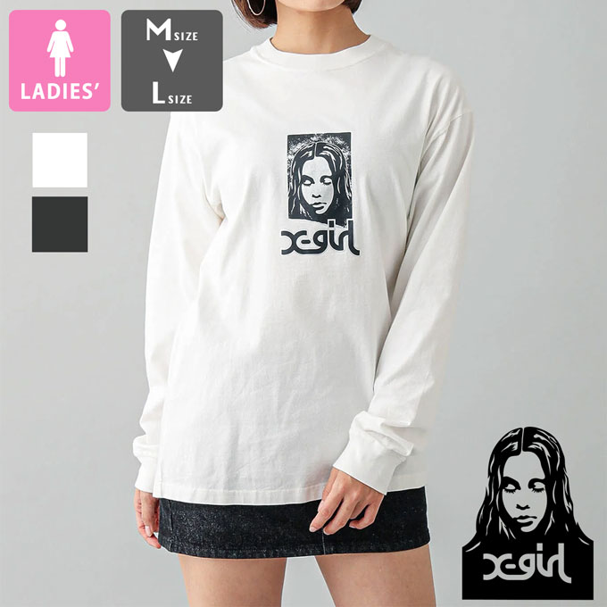 X-girl（エックスガール） GRUNGE FACE L/S TEE X-girl グランジ