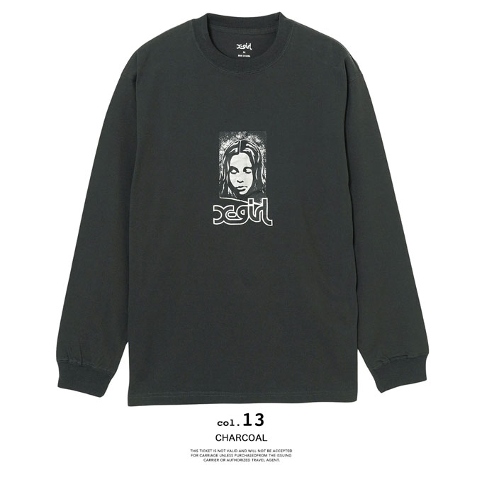 X-girl（エックスガール） GRUNGE FACE L/S TEE X-girl グランジ