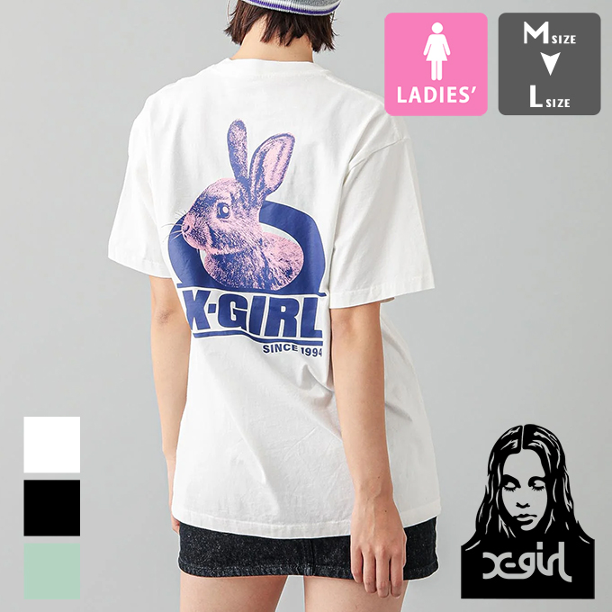 X-girl エックスガール FADED X PATCH LAYERED SHOULDER SWEAT