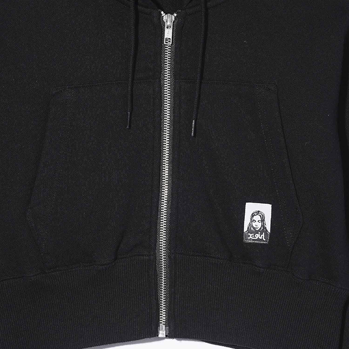 X-girl（エックスガール） FACE COMPACT ZIP UP HOODIE X-girl