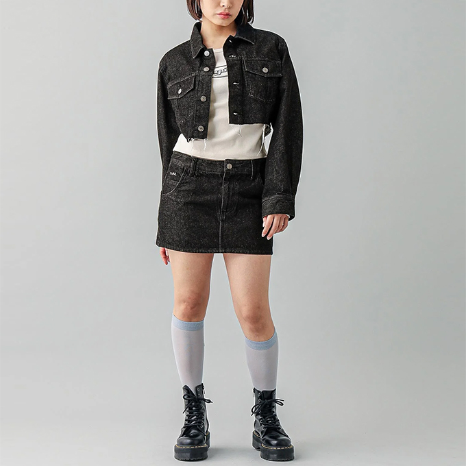 X-girl（エックスガール） OVERDYED DENIM JACKET X-girl オーバーダイ 