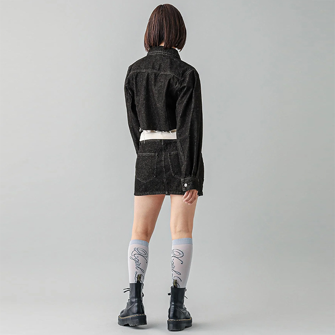 X-girl（エックスガール） OVERDYED DENIM JACKET X-girl オーバーダイ