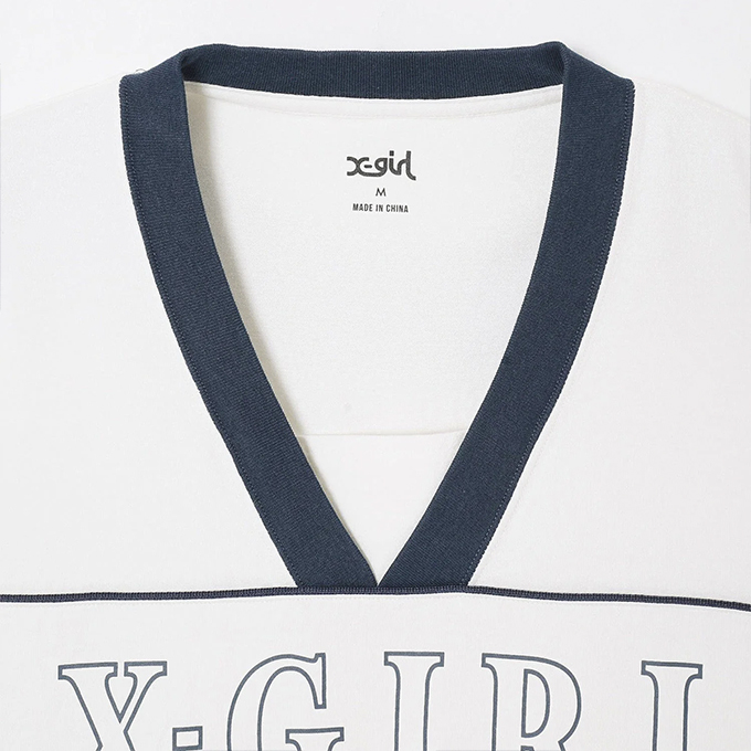X-girl エックスガール V-NECK BIG TEE DRESS Vネック ビッグ T