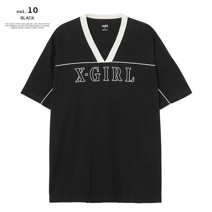 X-girl エックスガール V-NECK BIG TEE DRESS Vネック ビッグ T