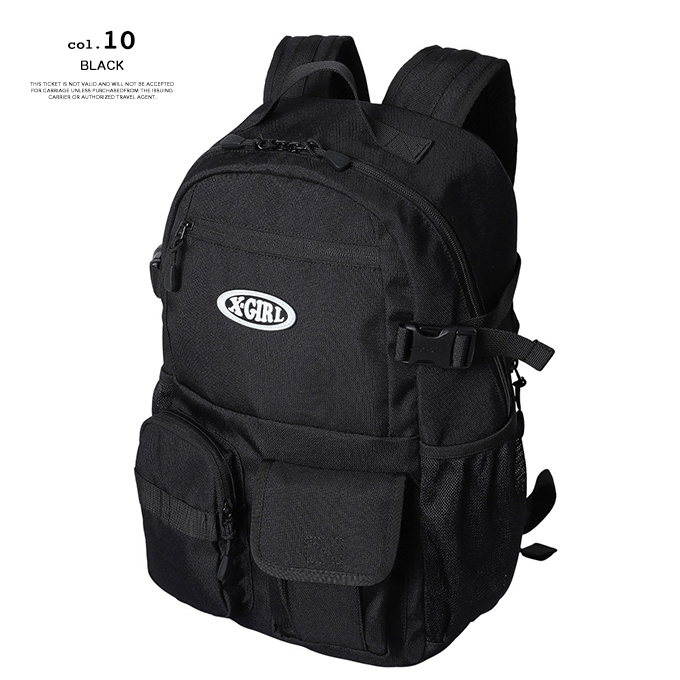 X-girl（エックスガール） MULTI POCKET BACKPACK X-girl マルチ