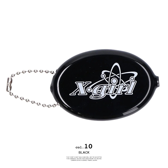 X-girl エックスガール CHEMICAL SYMBOL LOGO COIN CASE