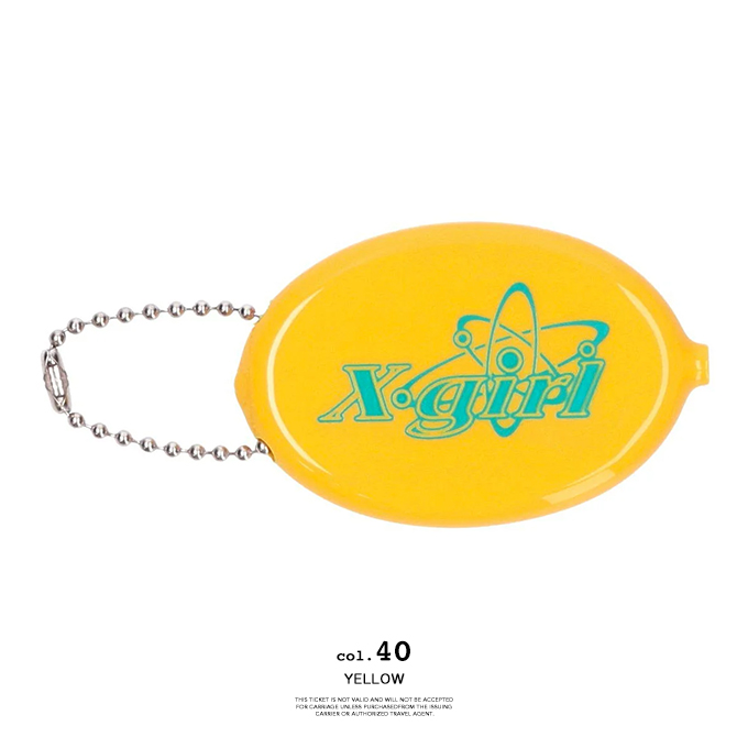 X-girl エックスガール CHEMICAL SYMBOL LOGO COIN CASE